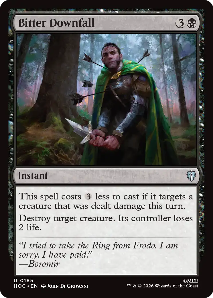 Bitter Downfall [The Hobbit: Eternal-Legal] | Boutique FDB TCG