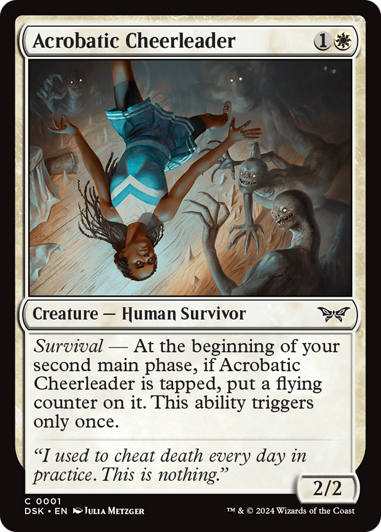 Acrobatic Cheerleader [Duskmourn: House of Horror] | Boutique FDB TCG