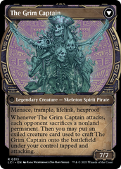 Throne of the Grim Captain // The Grim Captain (Showcase) [The Lost Caverns of Ixalan] | Boutique FDB TCG