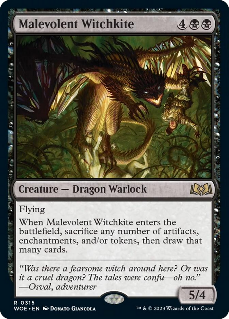 Malevolent Witchkite [Wilds of Eldraine] | Boutique FDB TCG