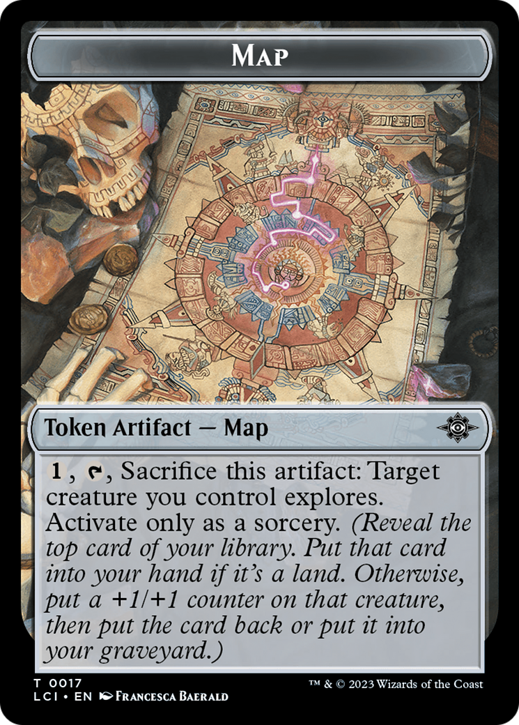 Map // Spirit Double-Sided Token [The Lost Caverns of Ixalan Tokens] | Boutique FDB TCG