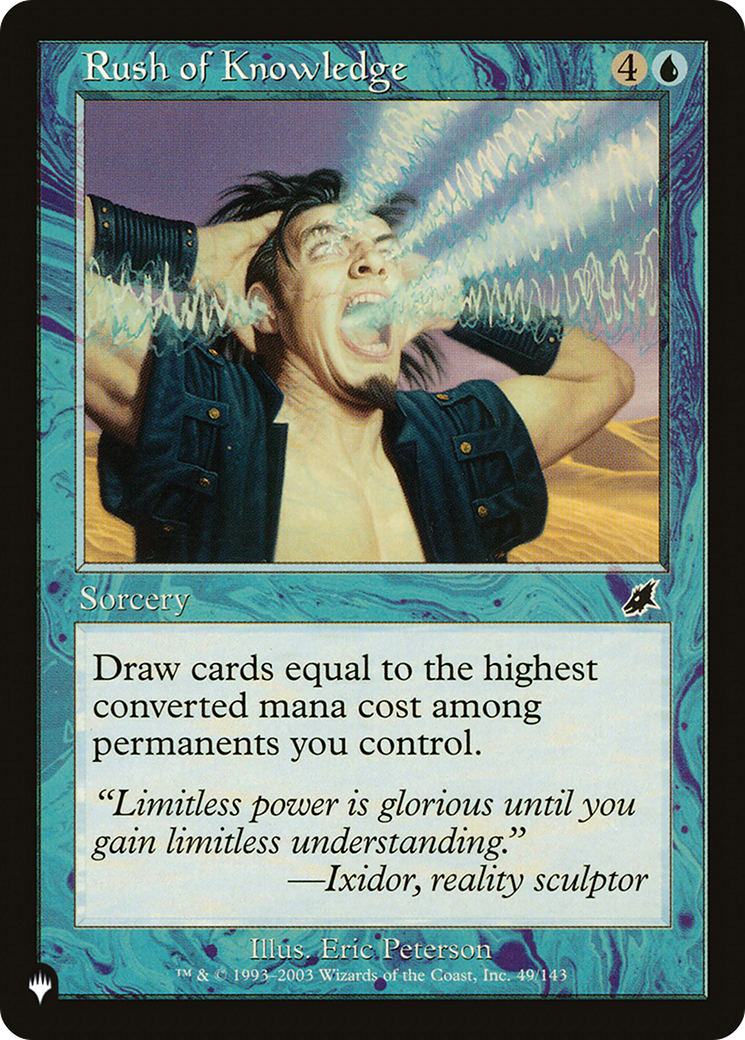 Rush of Knowledge [The List] | Boutique FDB TCG