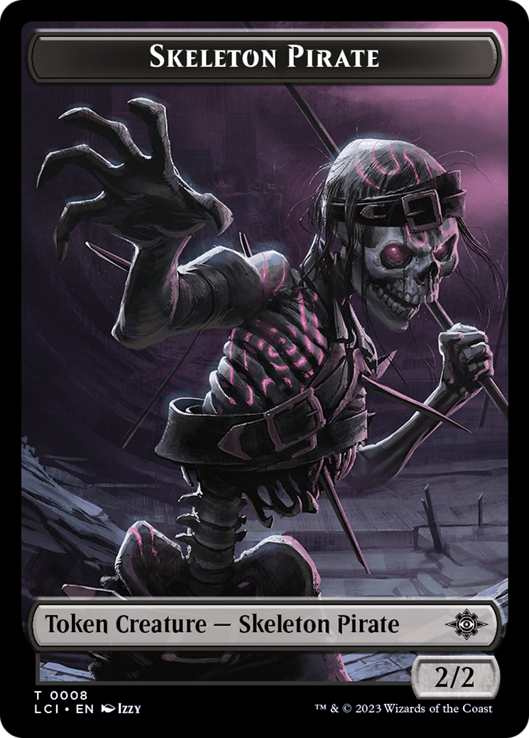 Vampire // Skeleton Pirate Double-Sided Token [The Lost Caverns of Ixalan Tokens] | Boutique FDB TCG