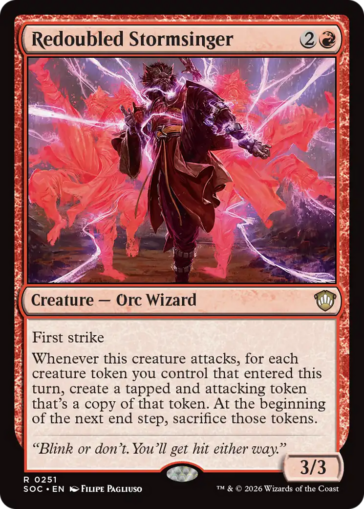 Redoubled Stormsinger [Secrets of Strixhaven Commander] | Boutique FDB TCG