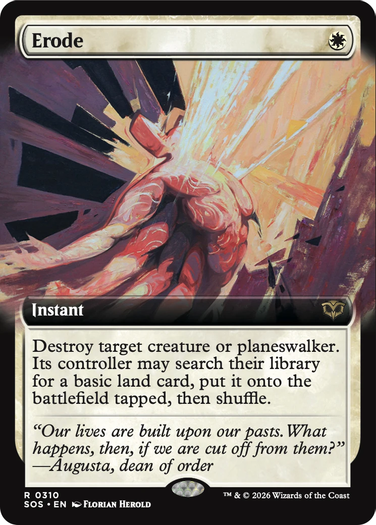 Erode (Extended Art) [Secrets of Strixhaven] | Boutique FDB TCG