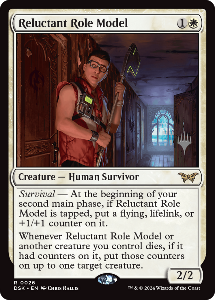 Reluctant Role Model (Promo Pack) [Duskmourn: House of Horror Promos] | Boutique FDB TCG