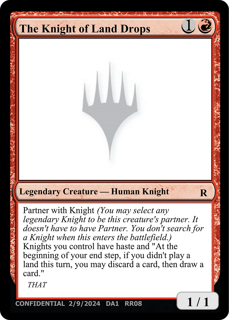 The Knight of Land Drops [Unknown Event] | Boutique FDB TCG