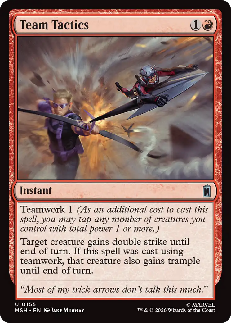 Team Tactics [Marvel Super Heroes] | Boutique FDB TCG