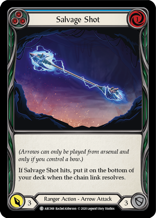 Salvage Shot (Blue) [U-ARC068] (Arcane Rising Unlimited)  Unlimited Normal | Boutique FDB TCG