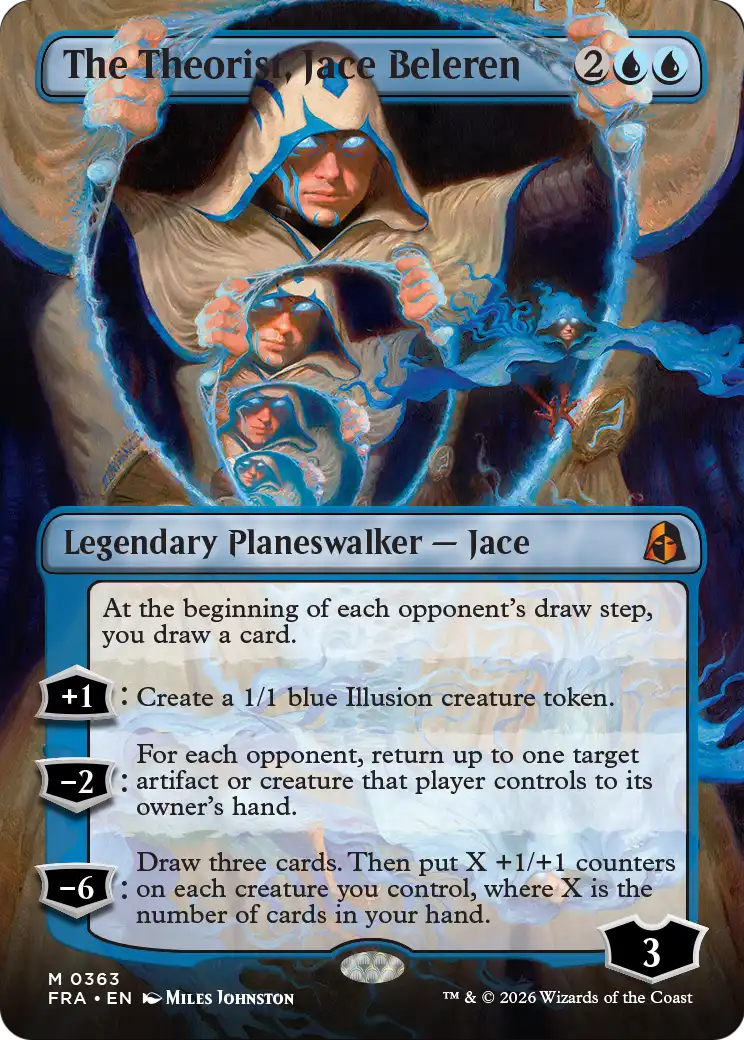 The Theorist, Jace Beleren (Borderless) (0363) [Reality Fracture] | Boutique FDB TCG