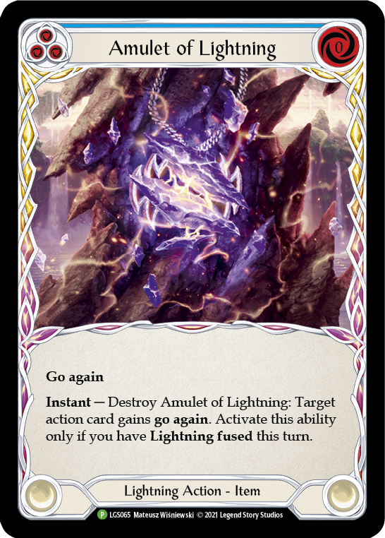 Amulet of Lightning [LGS065] (Promo)  Cold Foil | Boutique FDB TCG