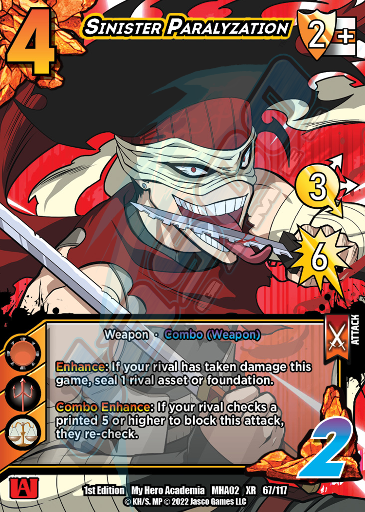 Sinister Paralyzation [Crimson Rampage XR] | Boutique FDB TCG