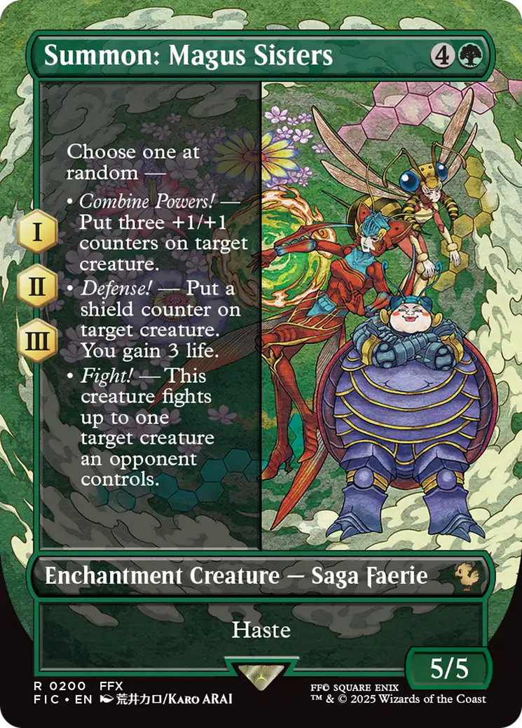 Summon: Magus Sisters (Borderless) [FINAL FANTASY Commander] | Boutique FDB TCG