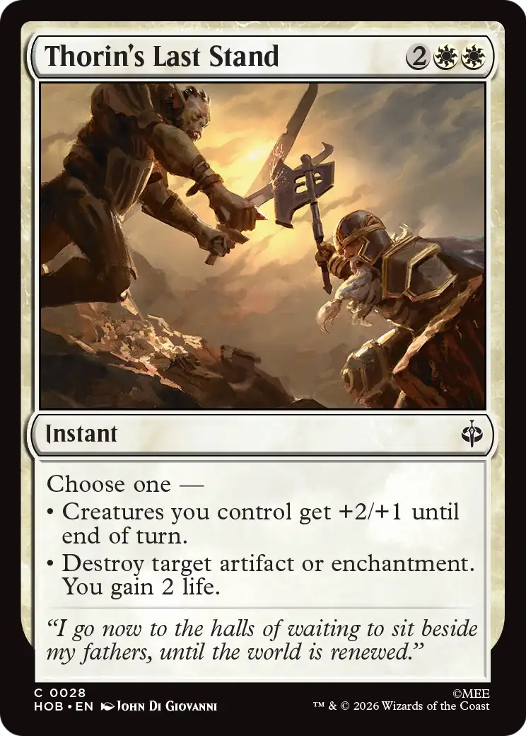 Thorin's Last Stand [The Hobbit] | Boutique FDB TCG