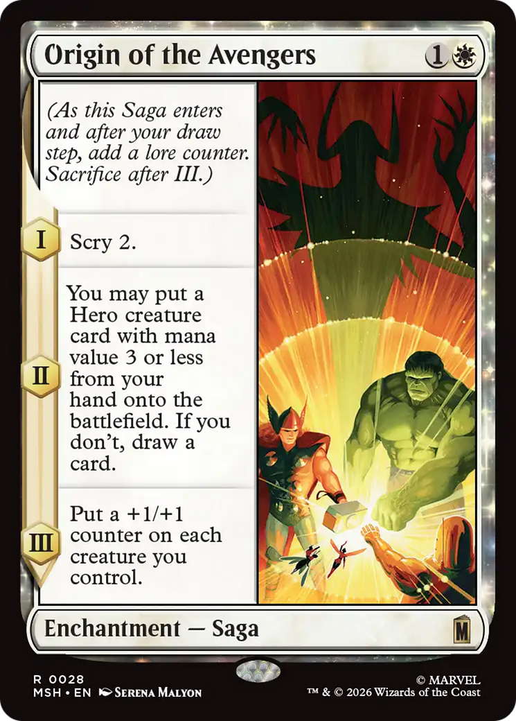 Origin of the Avengers [Marvel Super Heroes] | Boutique FDB TCG