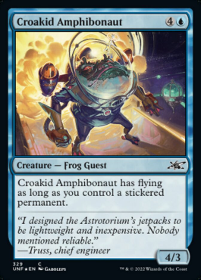 Croakid Amphibonaut (Galaxy Foil) [Unfinity] | Boutique FDB TCG