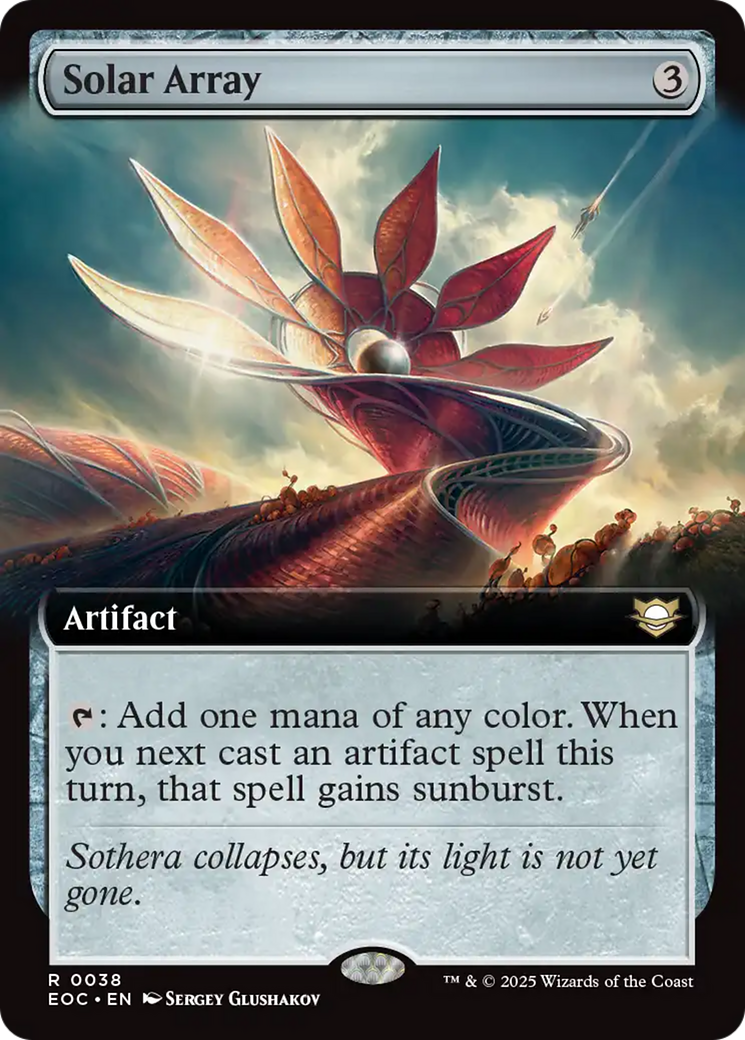 Solar Array (Extended Art) [Edge of Eternities Commander] | Boutique FDB TCG
