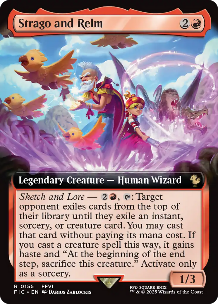 Strago and Relm (Extended Art) [FINAL FANTASY Commander] | Boutique FDB TCG