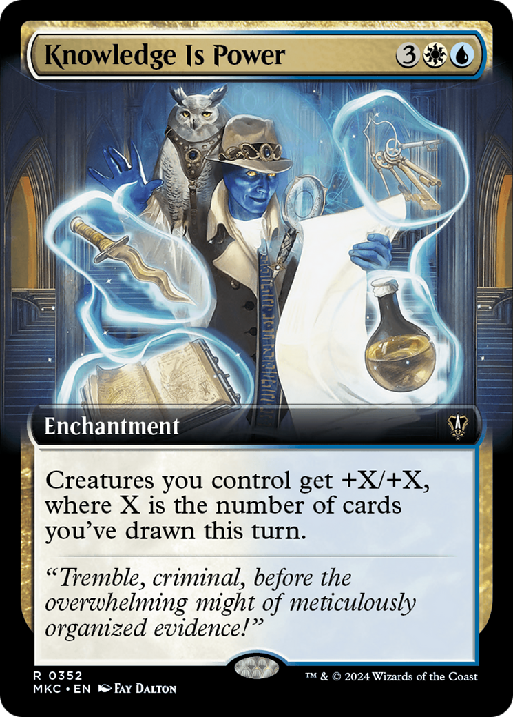 Knowledge is Power (Extended Art) [Murders at Karlov Manor Commander] | Boutique FDB TCG