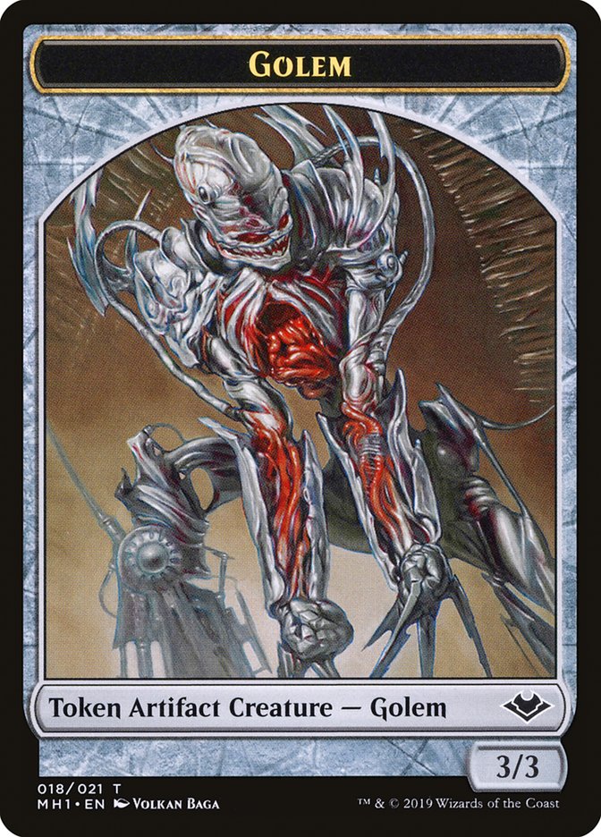 Goblin (010) // Golem (018) Double-Sided Token [Modern Horizons Tokens] | Boutique FDB TCG