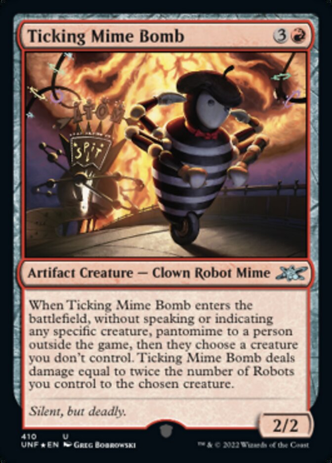Ticking Mime Bomb (Galaxy Foil) [Unfinity] | Boutique FDB TCG