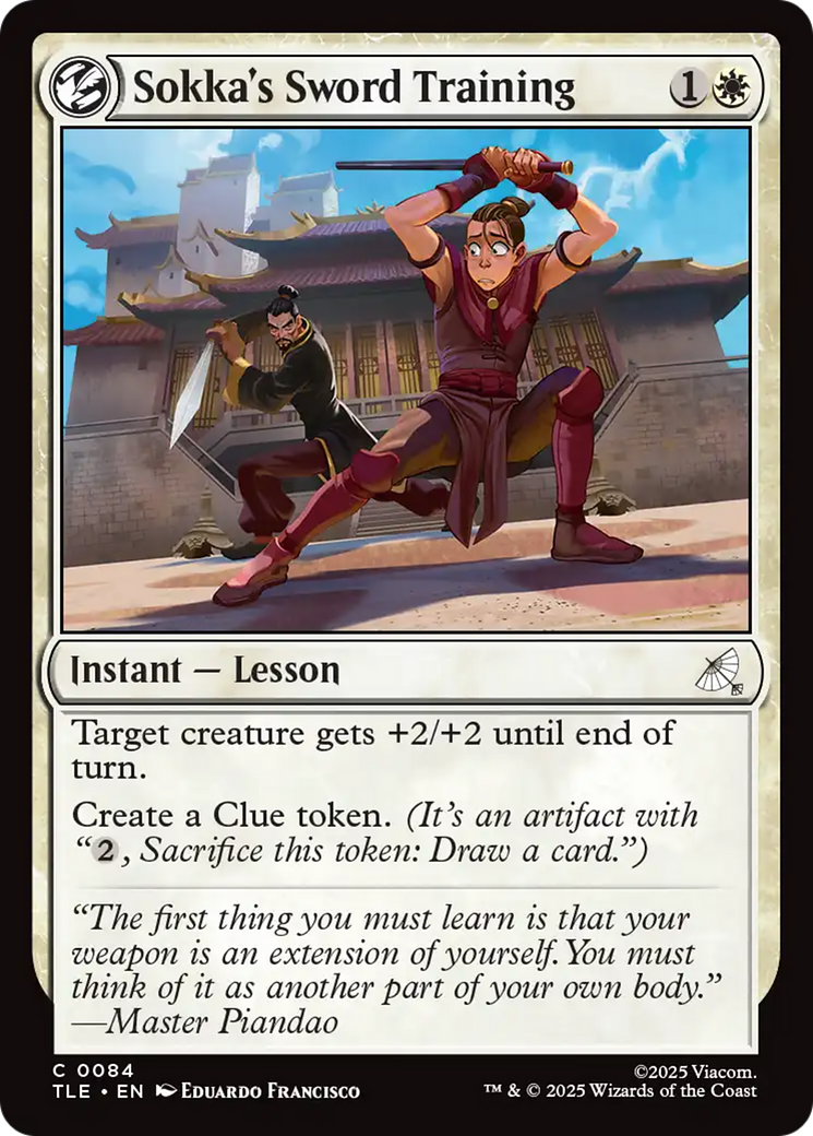 Sokka's Sword Training [Avatar: The Last Airbender: Eternal-Legal] | Boutique FDB TCG