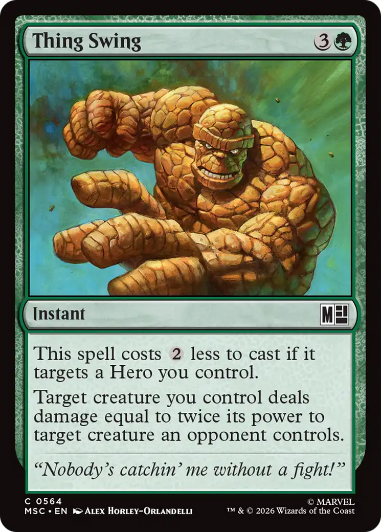 Thing Swing [Marvel Super Heroes Commander] | Boutique FDB TCG