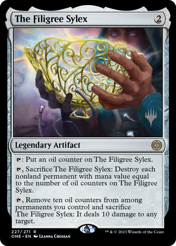 The Filigree Sylex (Promo Pack) [Phyrexia: All Will Be One Promos] | Boutique FDB TCG