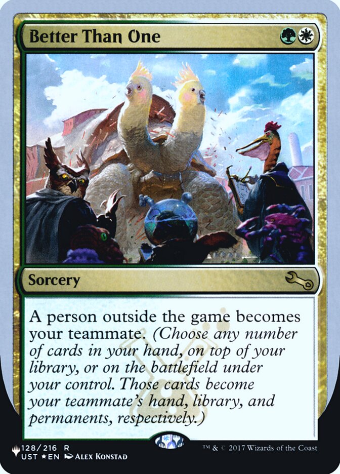 Better Than One (Unfinity Foil Edition) [The List] | Boutique FDB TCG