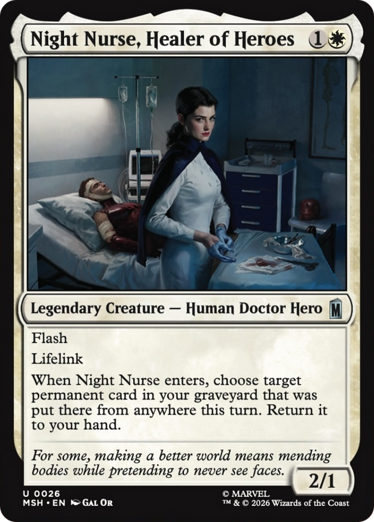 Night Nurse, Healer of Heroes [Marvel Super Heroes] | Boutique FDB TCG