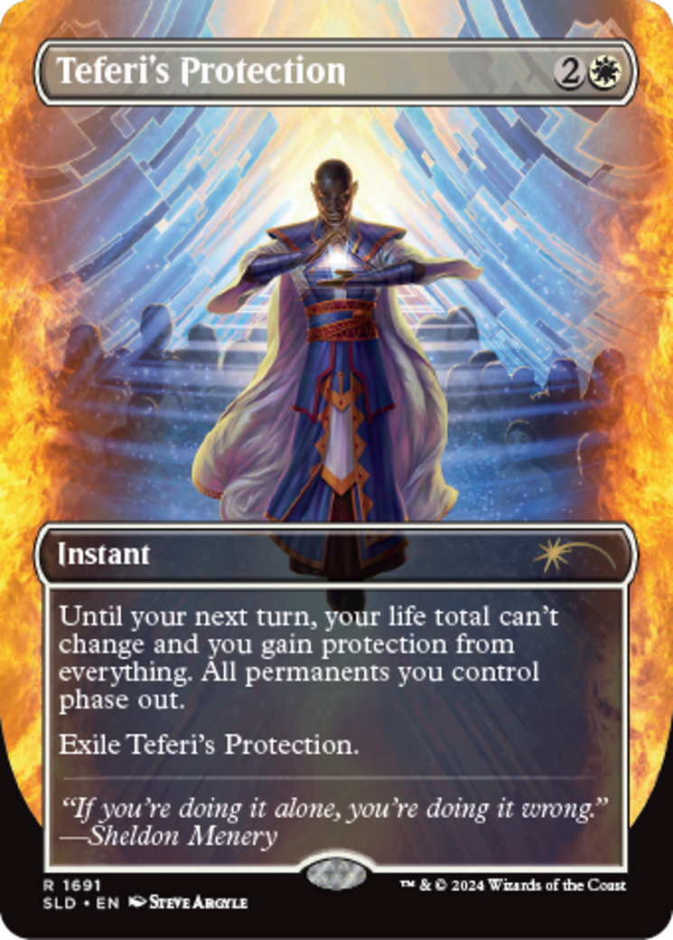 Teferi's Protection (1691) [Secret Lair: Sheldon's Spellbook] | Boutique FDB TCG