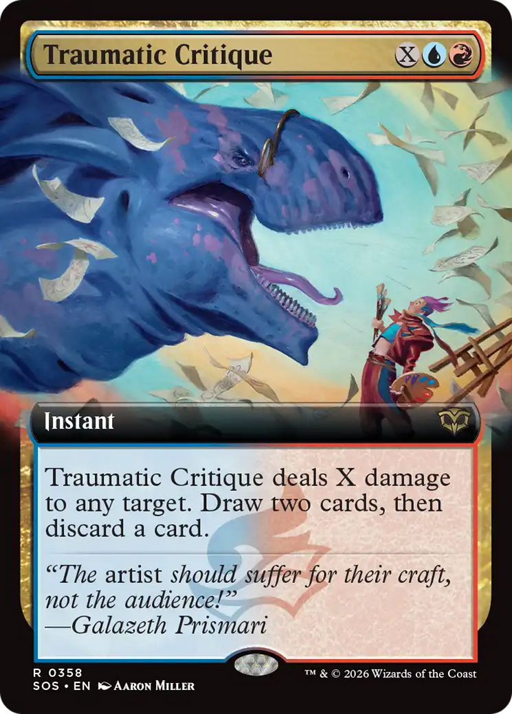 Traumatic Critique (Extended Art) [Secrets of Strixhaven] | Boutique FDB TCG