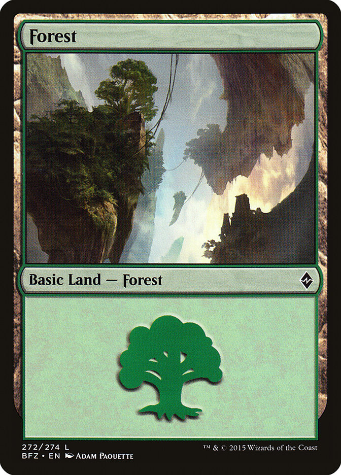 Forest (272) [Battle for Zendikar] | Boutique FDB TCG