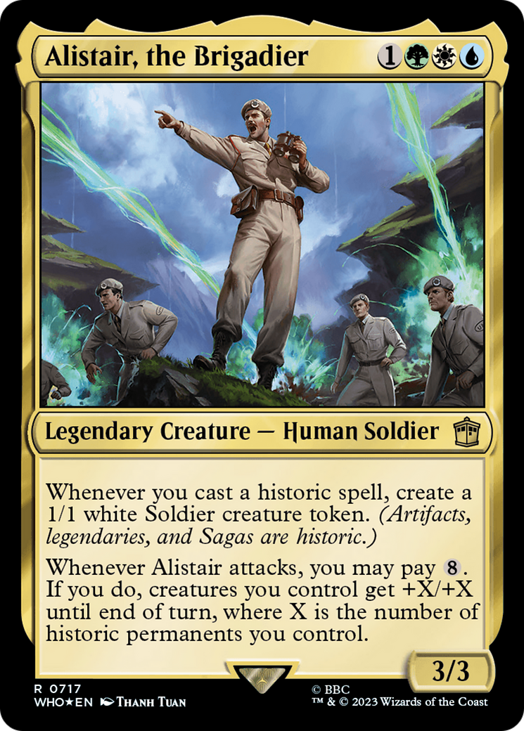 Alistair, the Brigadier (Surge Foil) [Doctor Who] | Boutique FDB TCG