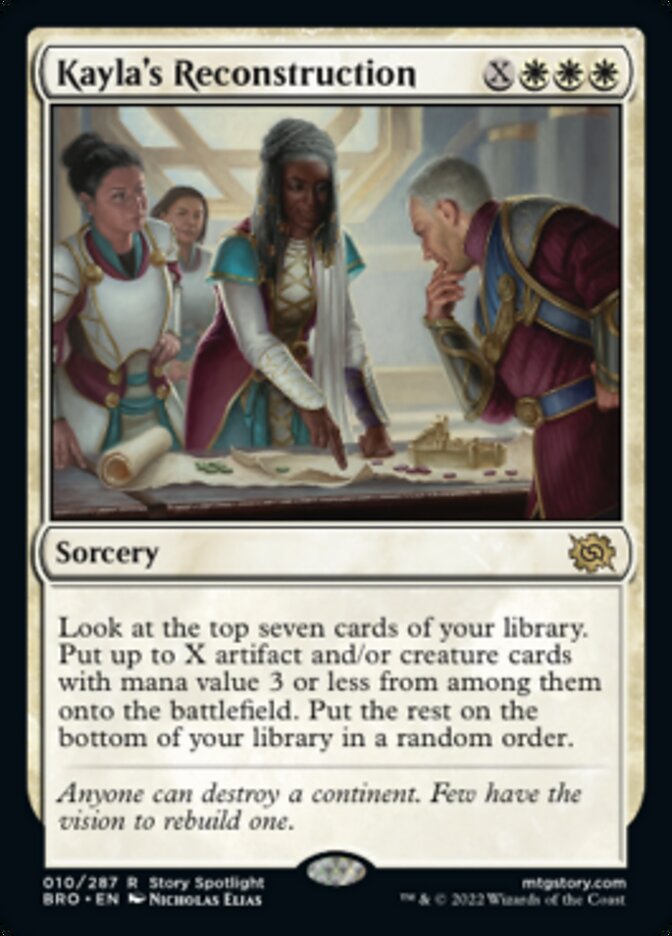Kayla's Reconstruction (Promo Pack) [The Brothers' War Promos] | Boutique FDB TCG