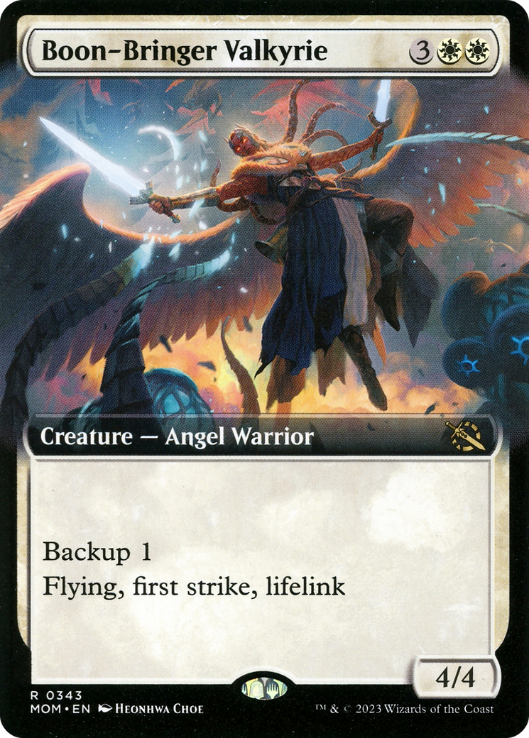 Boon-Bringer Valkyrie (Extended Art) [March of the Machine] | Boutique FDB TCG