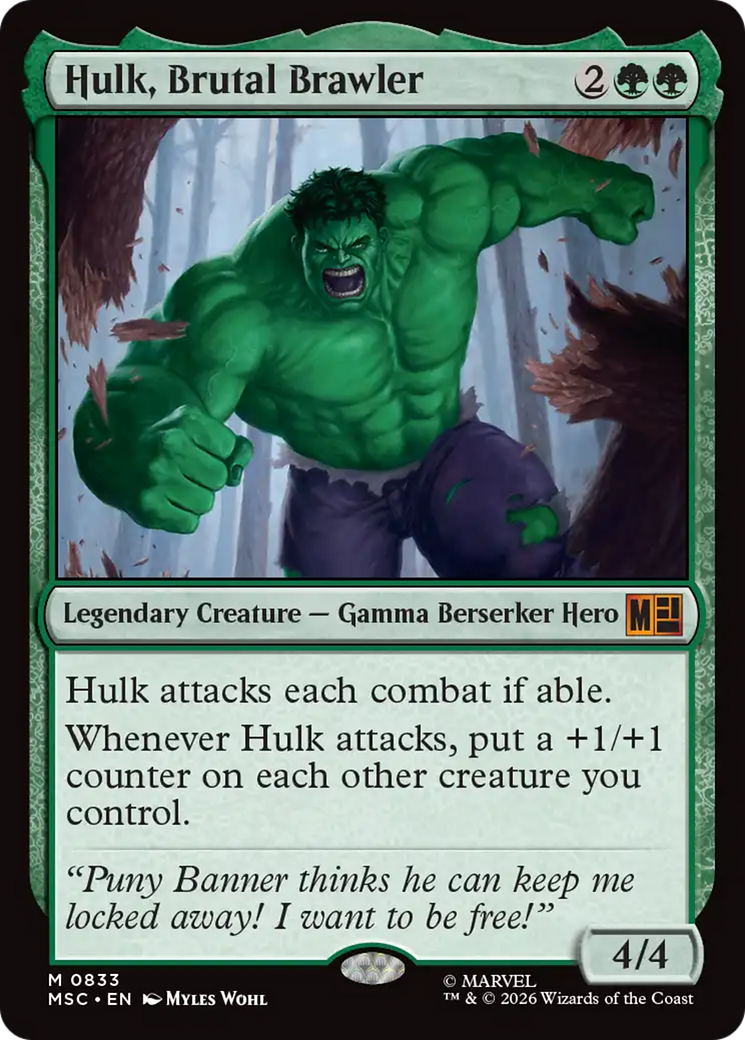 Hulk, Brutal Brawler [Marvel Super Heroes Commander] | Boutique FDB TCG