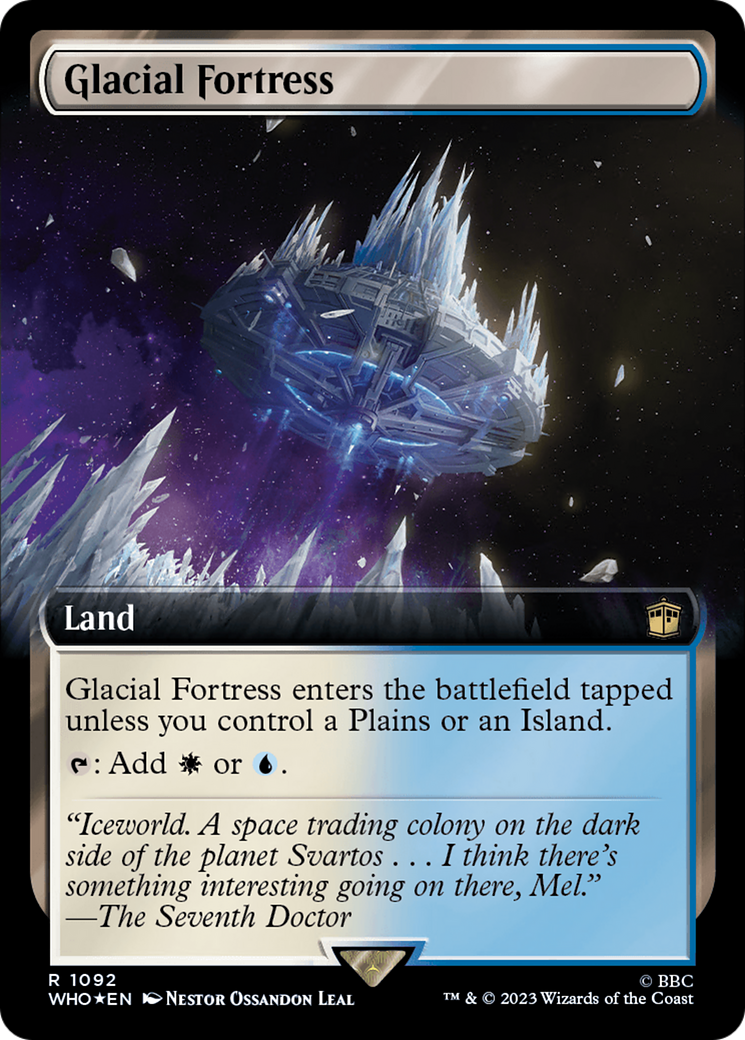 Glacial Fortress (Extended Art) (Surge Foil) [Doctor Who] | Boutique FDB TCG