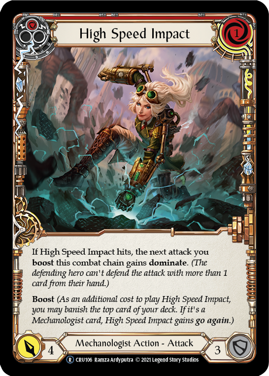 High Speed Impact (Red) [U-CRU106] (Crucible of War Unlimited)  Unlimited Normal | Boutique FDB TCG