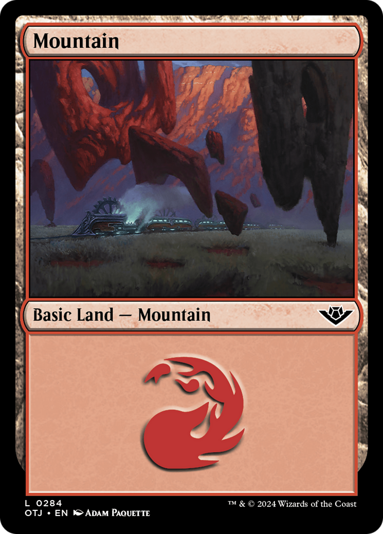 Mountain (0284) [Outlaws of Thunder Junction] | Boutique FDB TCG
