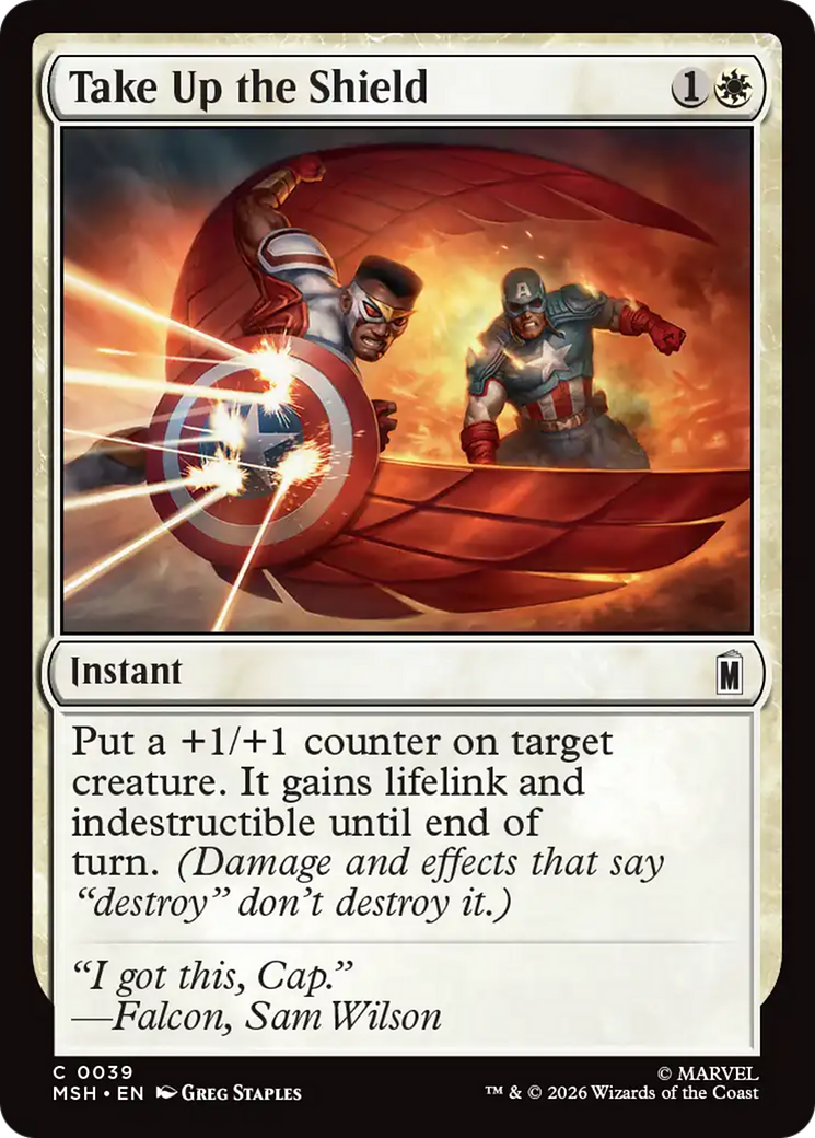 Take Up the Shield [Marvel Super Heroes] | Boutique FDB TCG