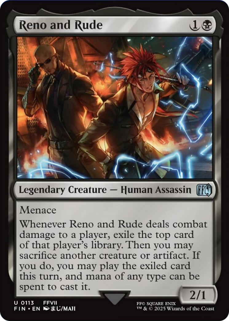 Reno and Rude [FINAL FANTASY] | Boutique FDB TCG