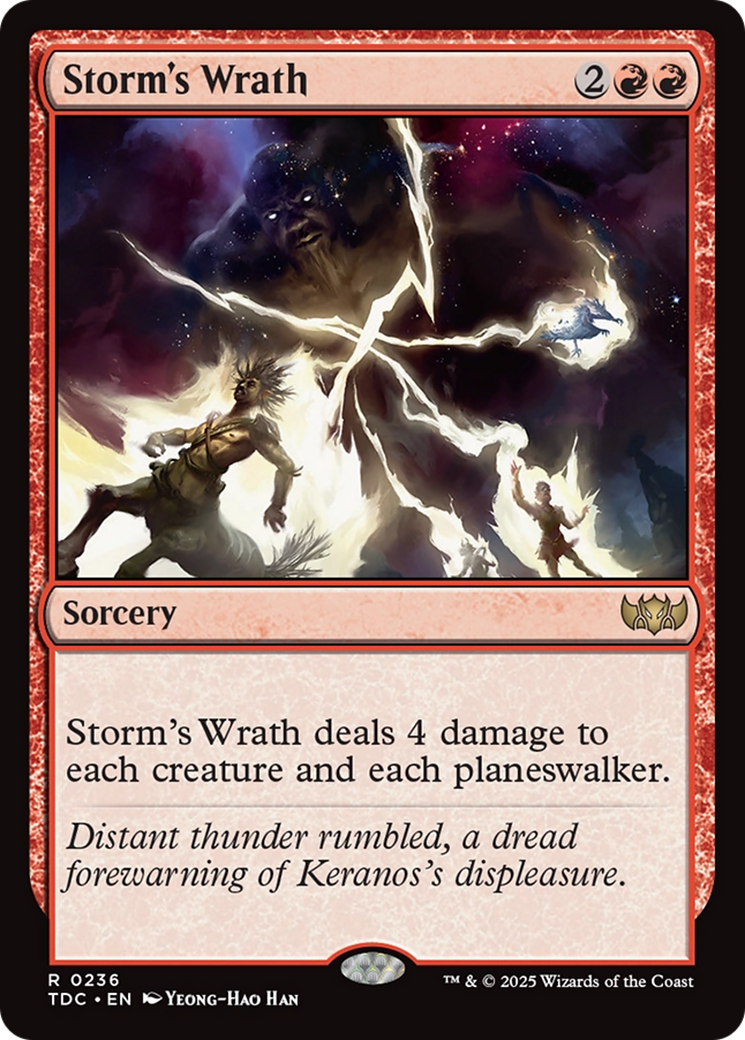Storm's Wrath [Tarkir: Dragonstorm Commander] | Boutique FDB TCG