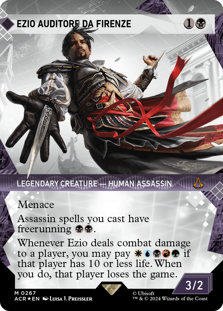 Ezio Auditore da Firenze (Showcase) (Textured Foil) [Assassin's Creed] | Boutique FDB TCG