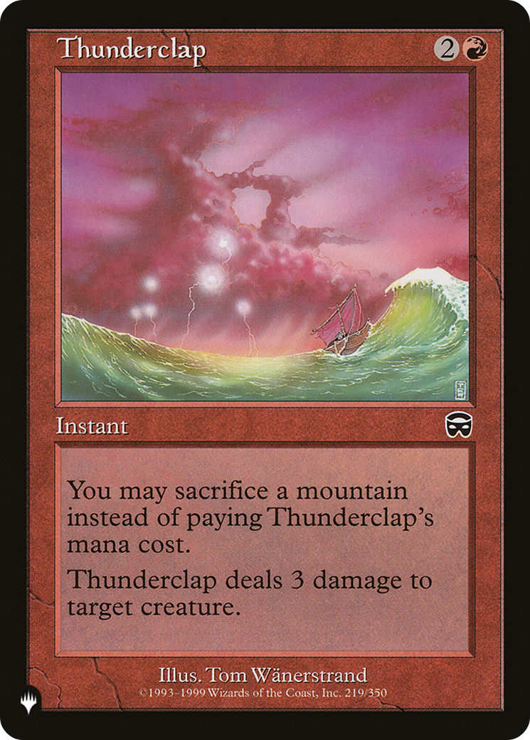 Thunderclap [The List] | Boutique FDB TCG
