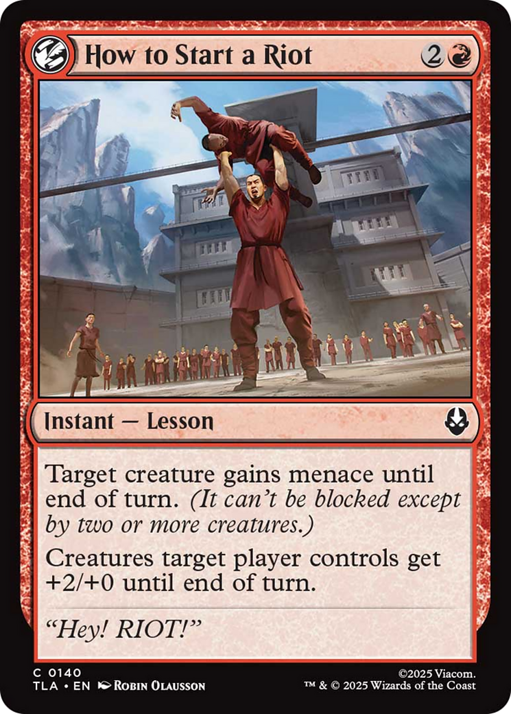 How to Start a Riot [Avatar: The Last Airbender] | Boutique FDB TCG