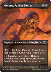 Gollum, Patient Plotter (Borderless Alternate Art) [The Lord of the Rings: Tales of Middle-Earth] | Boutique FDB TCG