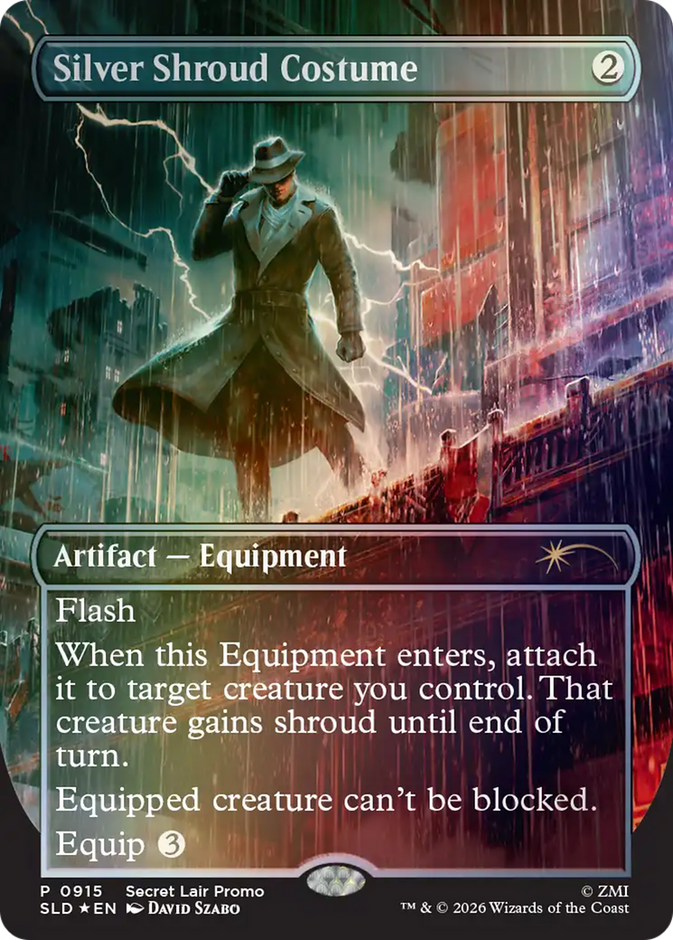 Silver Shroud Costume [Secret Lair Drop Series] | Boutique FDB TCG