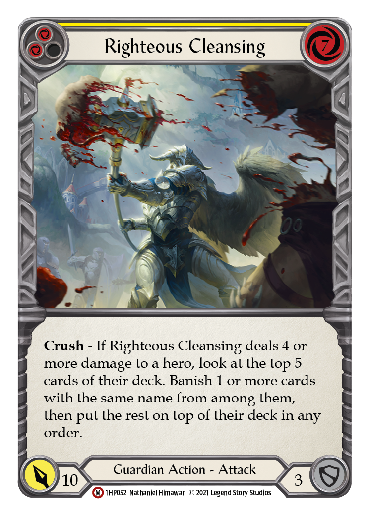 Righteous Cleansing [1HP052] (History Pack 1) | Boutique FDB TCG