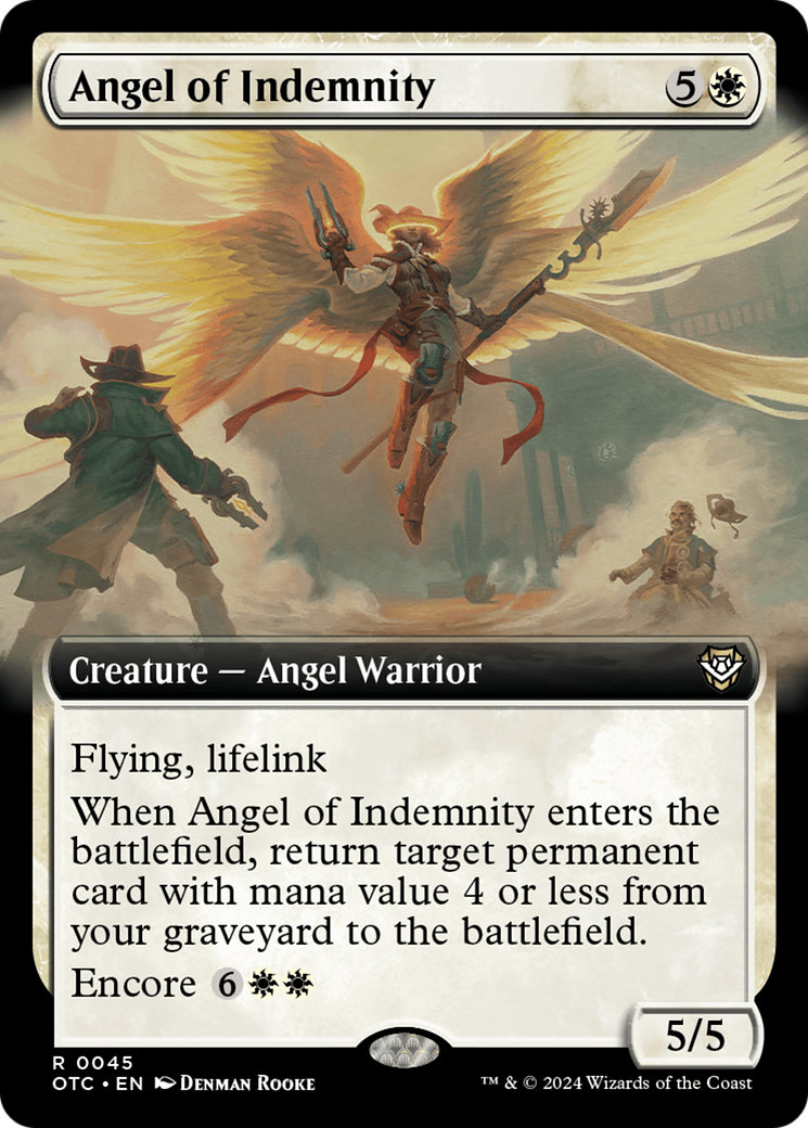 Angel of Indemnity (Extended Art) [Outlaws of Thunder Junction Commander] | Boutique FDB TCG